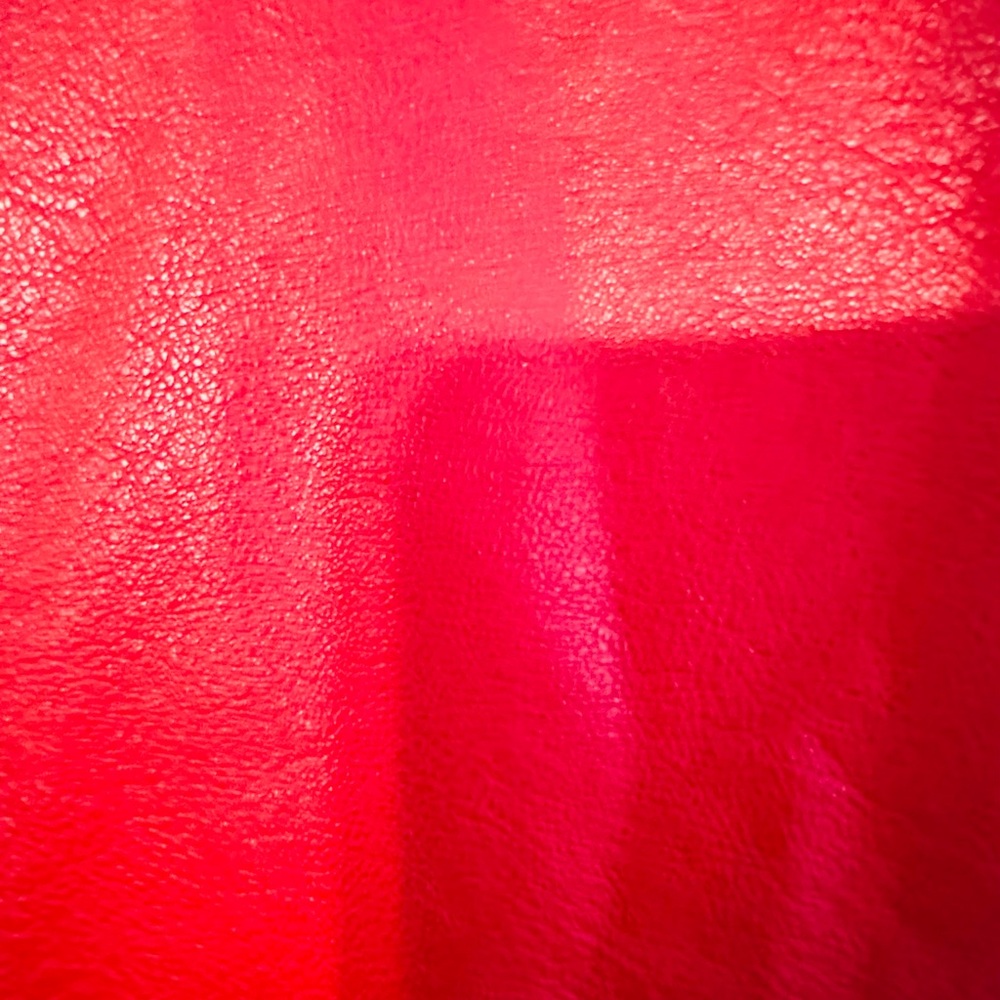 ♥️♥️Faux Leather Red Trench Coat with Grommet Details♥️♥️ - Picture 5 of 5